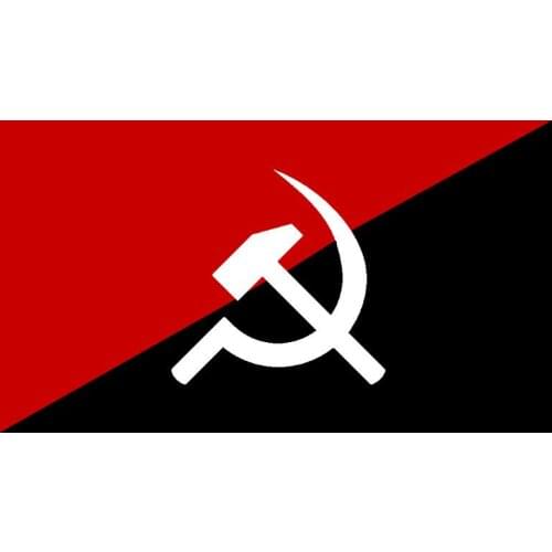 Communist flag with Anarchy Anarcho flag 3x5ft banners