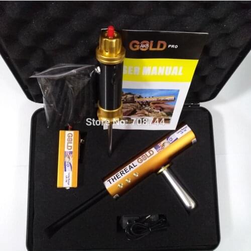 Real AKS Metal Detector 20m Long Range Gold Detector 6 Antennas For Underground Detect Gold Silver Gem Diamond