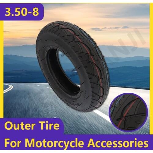3.50-8 Inch 8-inch Outer Tire for Honda Z50 Z50 Z50R Z50J Mini Trail Monkey Bike Kawasaki KV75 MT1 Monkey Bike Tire Accessories