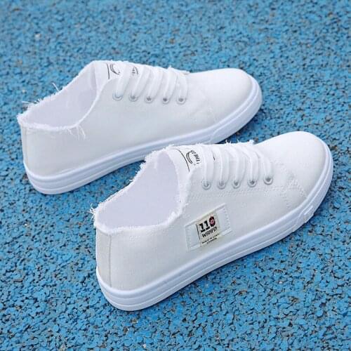 New womens shoes female spring and summer white shoes students' canvas shoes womens casual shoes female sports shoes