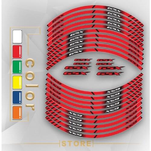New Motorcycle Tire Reflective stickers inner wheel stripes decoration decals for SUZUKI GSX gsx
