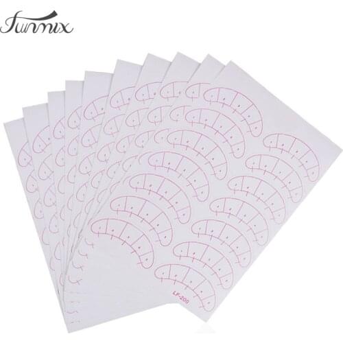 70pairs/pack Paper Patches 3D Eyelash Under Eye Pads Lash Eyelash Extension Paper Patches Eye Tips Sticker Wraps Make Up Tools