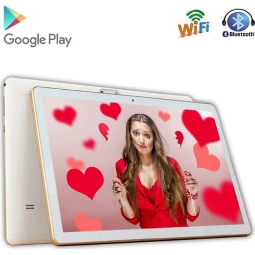 Global Version Google Play Support DHL Free 10 inch Tablet PC 16GB ROM Android 7.0 A-GPS 1280*800 IPS 3G WCDMA Tablet 10.1"+Gift