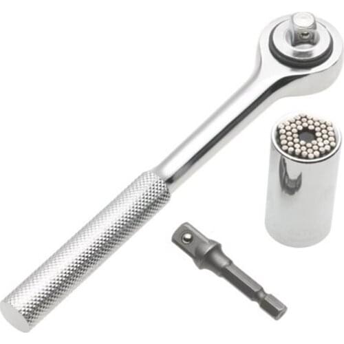 Card package Grip Universal Socket Wrench Power Drill Adapter 3 Piece Set drop Shipping