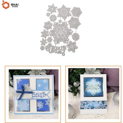 Christmas Snowflakes Metal Cutting Dies Scrapbook Paper Card DIY Embossing Decoration Stencil Blade Punch Crafts Dies 2021 New