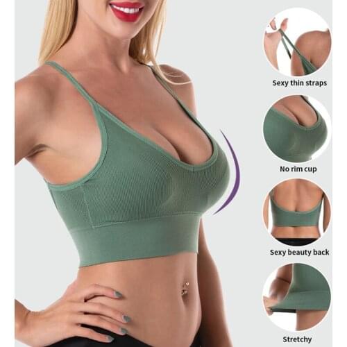 Bras For Women Underwear Sexy Seamless Bra U Type Backless Bra Push Up bralette Women Bra Crop Top Bandeau Tank Top