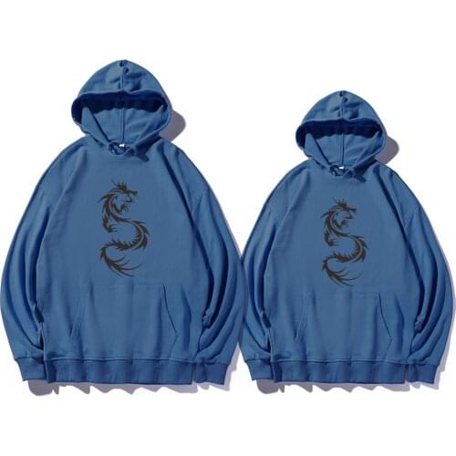 Sudader Vintag Hoodies Men Womens Unisex Cool Chinese Dragon Printing Oversize Casual Hip Hop Sweatshirts Hoody Plus Size Jacket