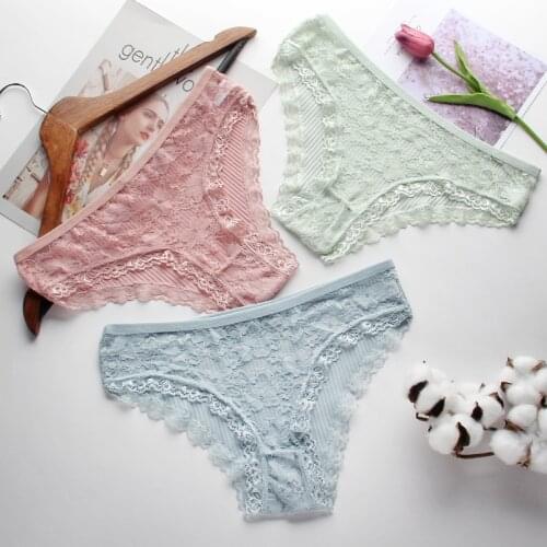 Sexy Womens Lace Underwear Seamless Lingerie Female Panties Low Rise Comfortable Breathable Underpants Lady Intimates Tangas