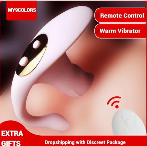 MY9COLORS New Wearable Dildo Vibrator Clitoris Stimulator Massage Wireless Warming Vibrator Masturbation Sex Toys for Women