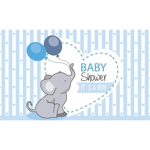 Elephant baby boy photography Backgrounds vinyl fotografia light blue stripes photo backdrop for photo studio accessories lv-659