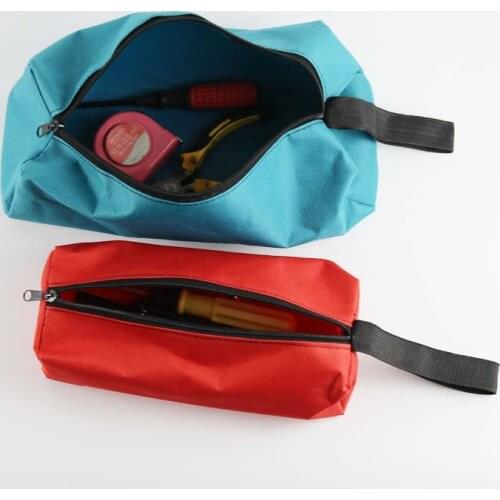 Waterproof Fishing Bags Storage Oxford Canvas Tool Organizer Fishing Bags Hand Tool Pouch Screws Nails Bit Fishing Supplies