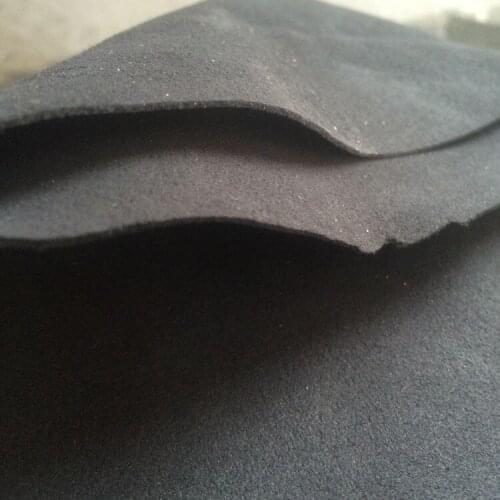 High-quality Figured Sea-island black soft upholstery Microsuede ultra suede PU leather material