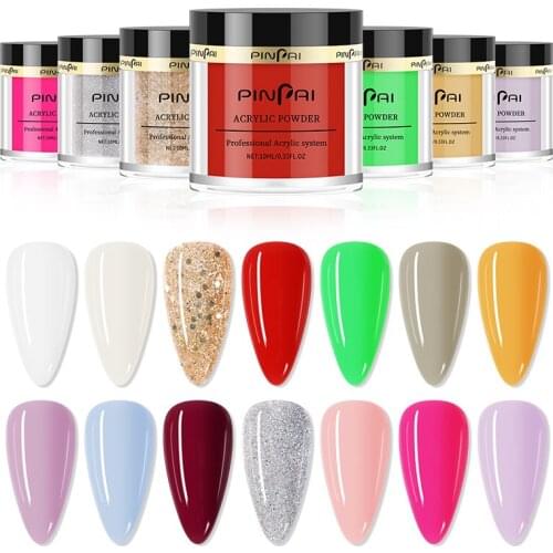 10ml Multi-Usages Nail Acrylic Powder Glitter Dust for Nail Art Dipping Powder Nail Tip Extension Carving Adhesive Rhinestones