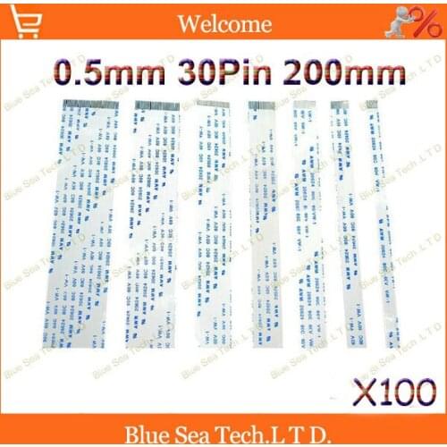 100pcs/lot FFC FPC Flexible Flat Cable 0.5mm pitch 30pin 200mm Isotropy or Anisotropy cable,20624.Welcome custom-made Order