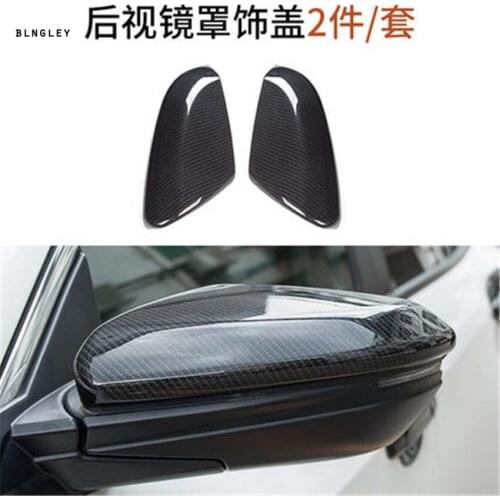 2pcs/lot ABS carbon fiber grain Rear view mirror decation cover for 2016-2018 HONDA CIVIC MK10