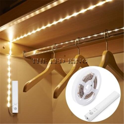 Wireless Motion Sensor lamp LED Strip Under Bed light Under Cabinet light 1M 2M 3M Night light Closet Wardrobe Stairs Door light
