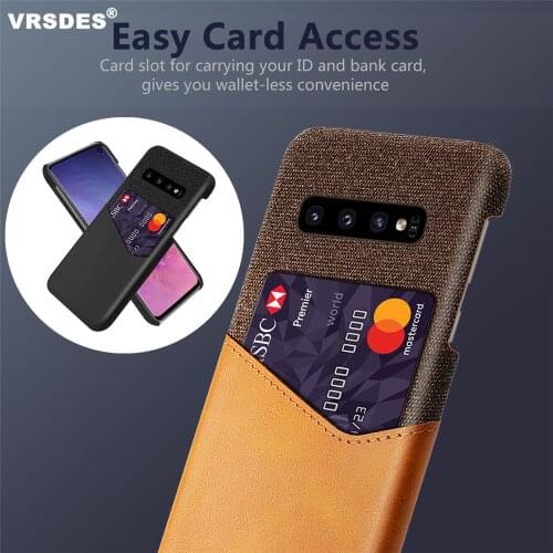 Card Slots PU Leather Business Case For Samsung Galaxy S10 S9 S8 Plus Note 9 8 A6 A7 A8 2018 A7 A9 A3 A5 A7 2017 J3 J5 J7 2016