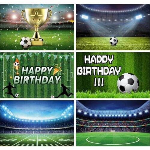 Yeele Soccer Field Backdrop World Cup Football Newborn Baby Birthday Party Green Photography Background Vinyl For Photo Studio