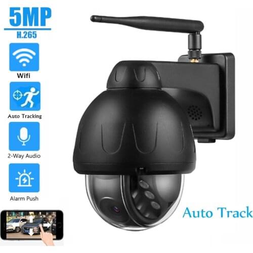 HD 5MP Auto Tracking Speed Dome Wifi IP Camera Spinning 2MP Onvif P2P 128G TF card Slot Audio Talk Wireless Surveillance Camera