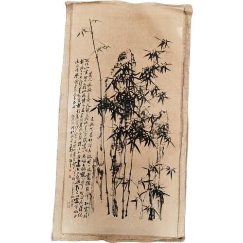 Chinese old Rice Paper Picture Zheng Banqiaos Bamboo Painting