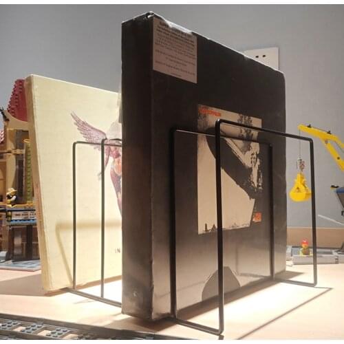 Metal LP Vinyl Record Display Shelf Turntable Storage Shelf Exhibit Stand Holder