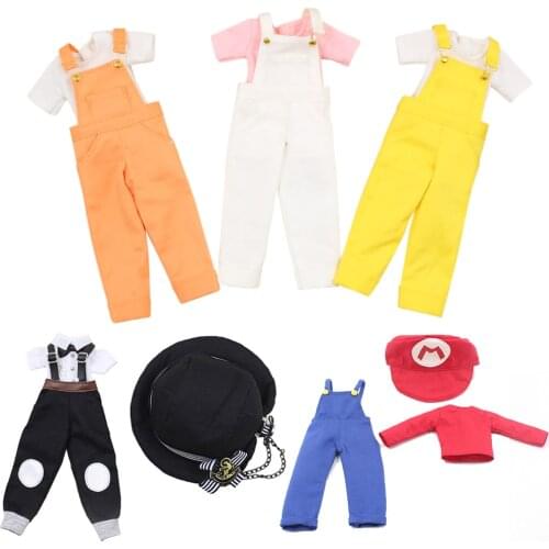 DBS outfits 1/6 blyth doll icy dbs joint body clothes straps jumpsuit trousers casual style