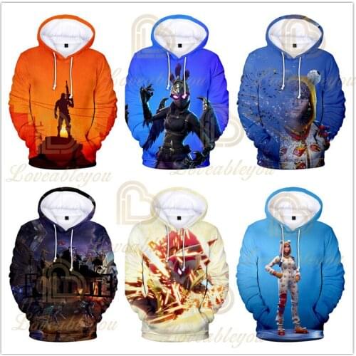 2021 New 3D Hoodies Fashion Autumn Hoodies Shooting Game Warm Long Sleeve Popular Sweatshirts Hooded Clothes