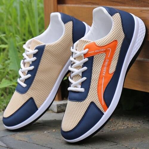 New style mens shoes summer deodorant mesh sports shoes casual summer breathable mesh shoes light running shoes H192
