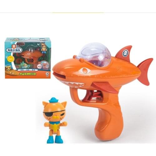 Octonauts Gup A E Shoot Gun Toys Shark Boat Ship Models Captain Barnacles Kwazii Figures Childrens Toys Gift
