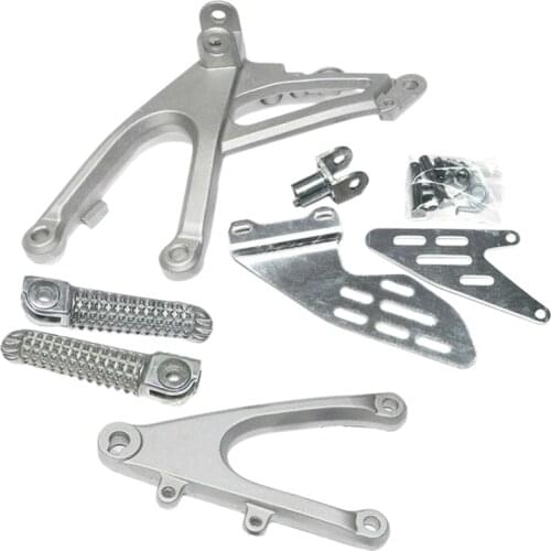 Front Footpegs Foot Pegs Footrest Pedals Bracket Footrest for Yamaha Yzf R1 Yzfr1 R 1 2007-2008 2007 2008 07-08 07 08 Motorcycle