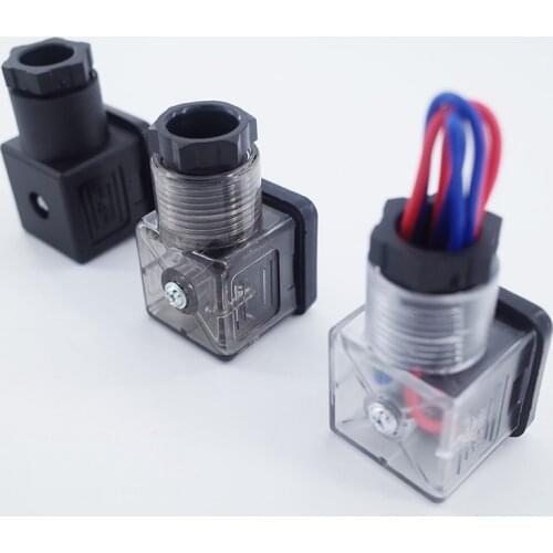 GOGO plug solenoid valve connector,DIN43650 Good quality solenoid coil connector for valve solenoid coil