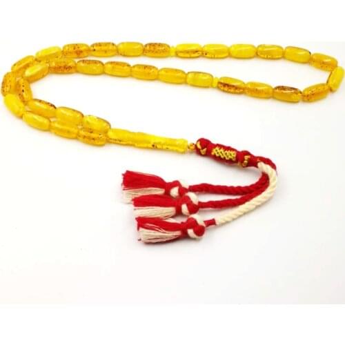 Tasbih Ramadan kareem Ambers Color Mans Rosary Muslim Luxurious bracelet Gift for eid Tesbih 33 Beads Misbaha Islam bracelet