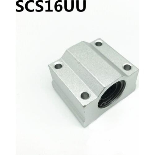 SC16UU SCS16UU 16mm Slide Unit Block Bearing Steel Linear Motion Ball Bearing Slide Bushing Shaft