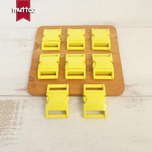 Yellow metal buckle quick side release buckle for garment bag dog accessories 20mm webbing DIY pet collar supplies CCK-20Y