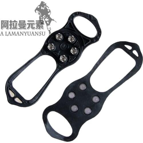 Winter Outdoor hiking Five tooth crampons anti-skid protection boots ice gripper