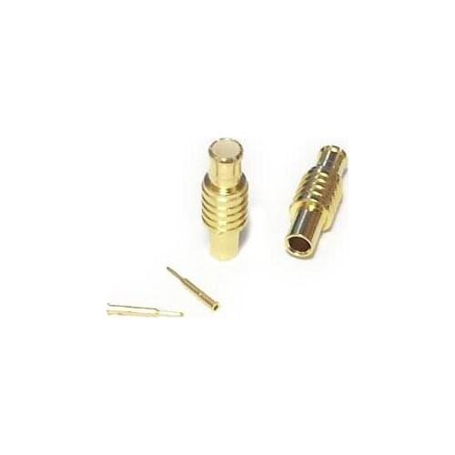 1PC brand new MCX male plug RF coaxial connector welding RG405.086" cable straight gold-plated adapter