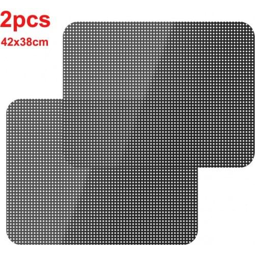 2Pcs Car Sunshade Stickers Electrostatic Sticker Window Sun-shading Stickers Sun Block Car Rear Windows Side Blocks Cover Film