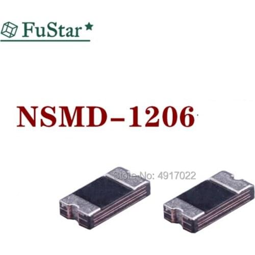 50Pcs 1206 NSMD 500mA 0.5A 6V 8V 12V 16V 24V 48V 30V Recoverable Fuse SMD Resettable Fuse PPTC PolySwitch Self-Recovery Fuse Hot