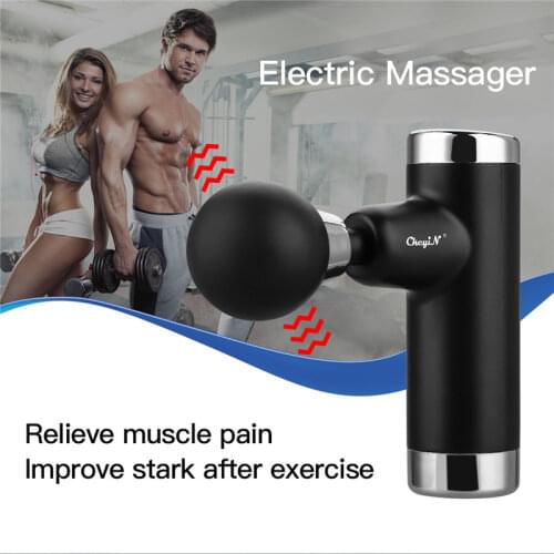 6 Speeds Electric Fascia Gun Massage Gun Deep Tissue Pain Relief Body Shoulder Muscle Massager Exercise Relaxation Slim Shaping