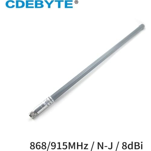868MHz 915MHz Omni Fiberglass Antenna N-J Connector High Gain 8dbi Outdoor Waterproof Wifi Antenna for Router Modem Aerial