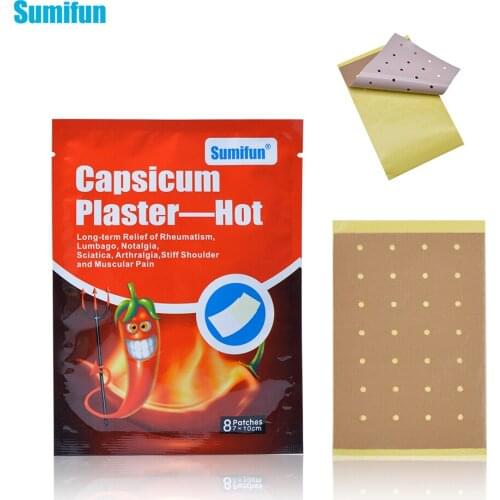 Sumifun 96pcs Capsicum Plaster Pain Relief Patch Muscle Fatigue Neck Pain Backache Shoulder Knee Joint Chinese Medical Patch