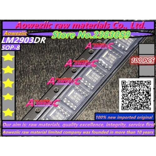 Aoweziic 100% new imported original LM2903DR LM2903 dual voltage comparators SOP-8 IC chip