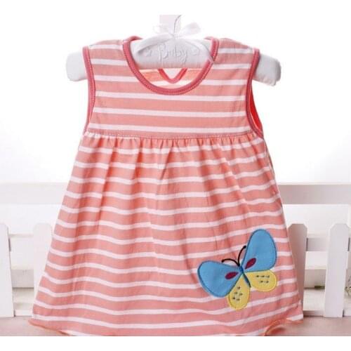 Top Quality Baby Dresses 2017 Princess 0-2years Girls Dress Cotton Clothing Dress Summer Girls Clothes Low Price