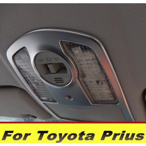 For Toyota Prius Modified reading light decoration 304 stainless steel frame for roof light frame accessories