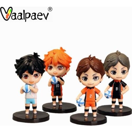 Kawaii Haikyuu Toys Figure Birthday Decoration Shoyo Hinata Daichi Sawamura Sugawara Koushi Kageyama Tobio Chibi Anime Figurines