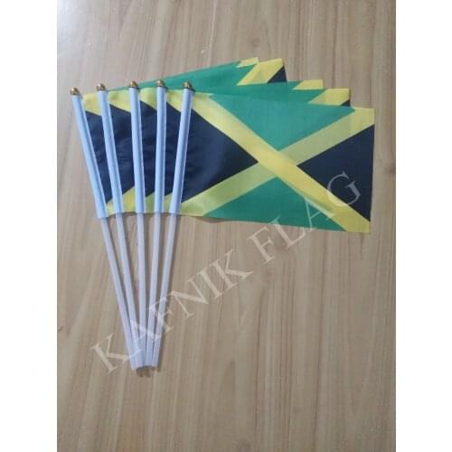 KAFNIK,5pcs Jamaica Fabric Flags 14*21CM Free Shipping
