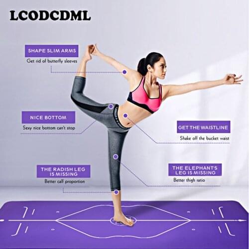 Yoga mat beginners fitness mats thickening widening lengthening exercise mats non-slip women male dancing mats