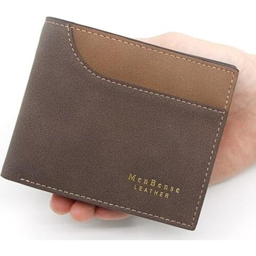 New Wallet Leather Wallet Mens Short Wallet Hot Sale Retro Multi-card Short Wallet Multifunctional PU Waterproof Wallet