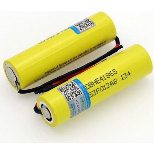 2pcs VariCore For HE4 2500mAh Li-lon Battery 18650 3.7V Power Rechargeable batteries 20A discharge +DIY Silica gel Cable