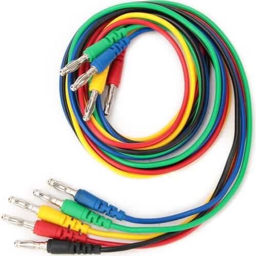 Multi-Purpose Test Lead Kit P1043 4mm Banana Plug Test Line Injection Molded Male To Male Multimeter Wire Cable